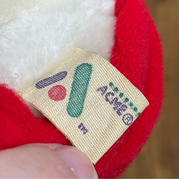 Vintage Acme Christmas Plush Dog Christmas Sak-Pak 1987 - Picture 4 of 6